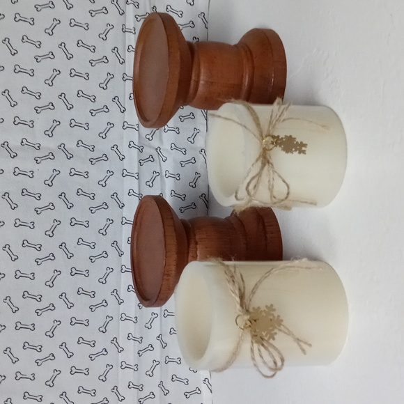 Candle Sticks w\Candles - Picture 2 of 4